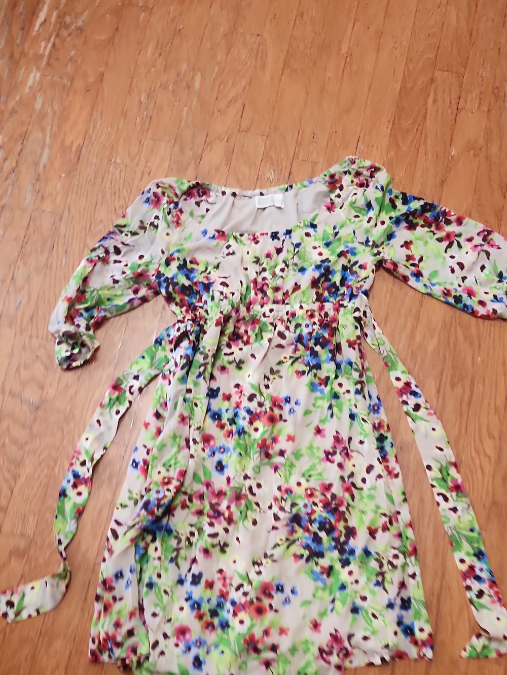 Old Navy Maternity Khaki Floral Dress